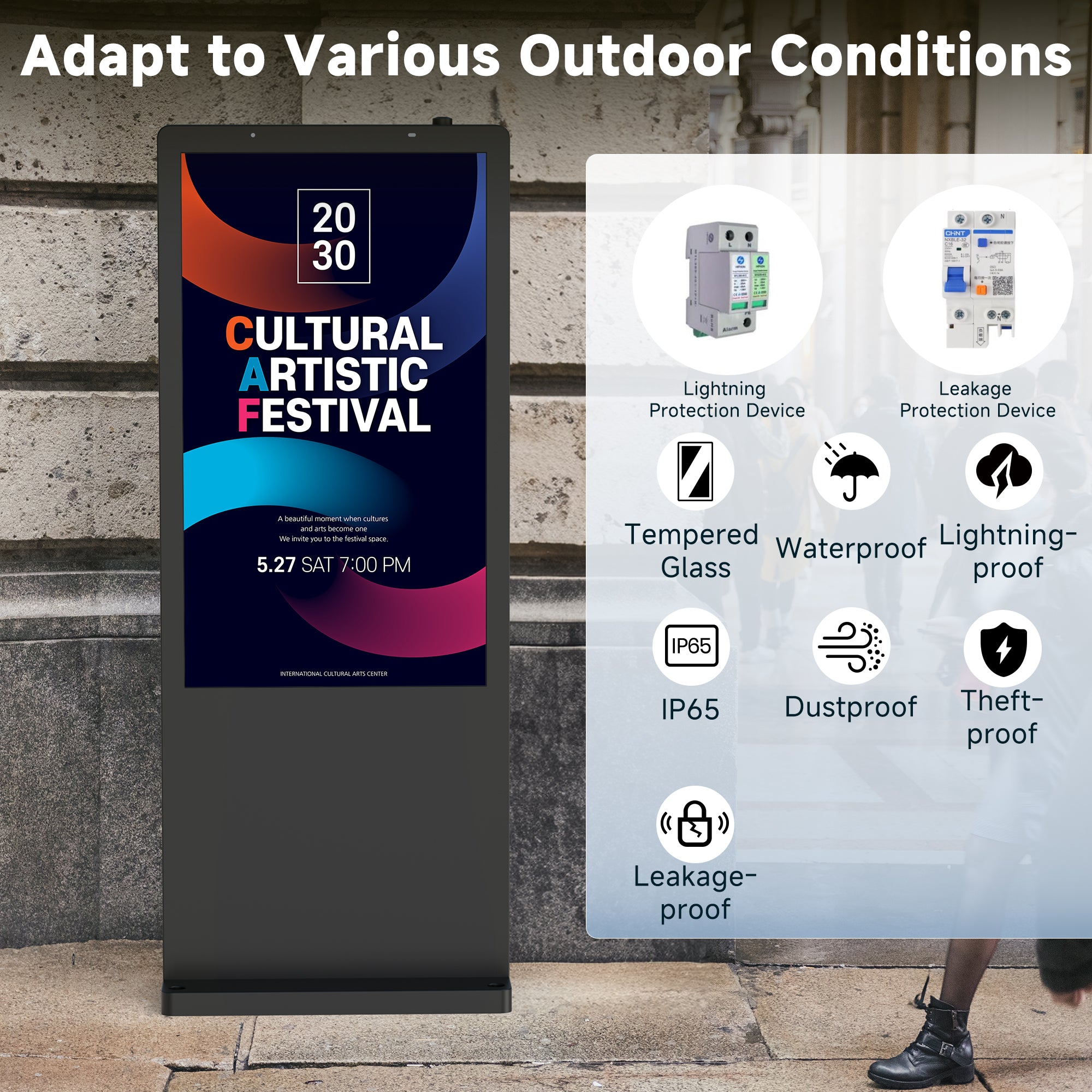 YIXZSWD Outdoor Digital Signage Display