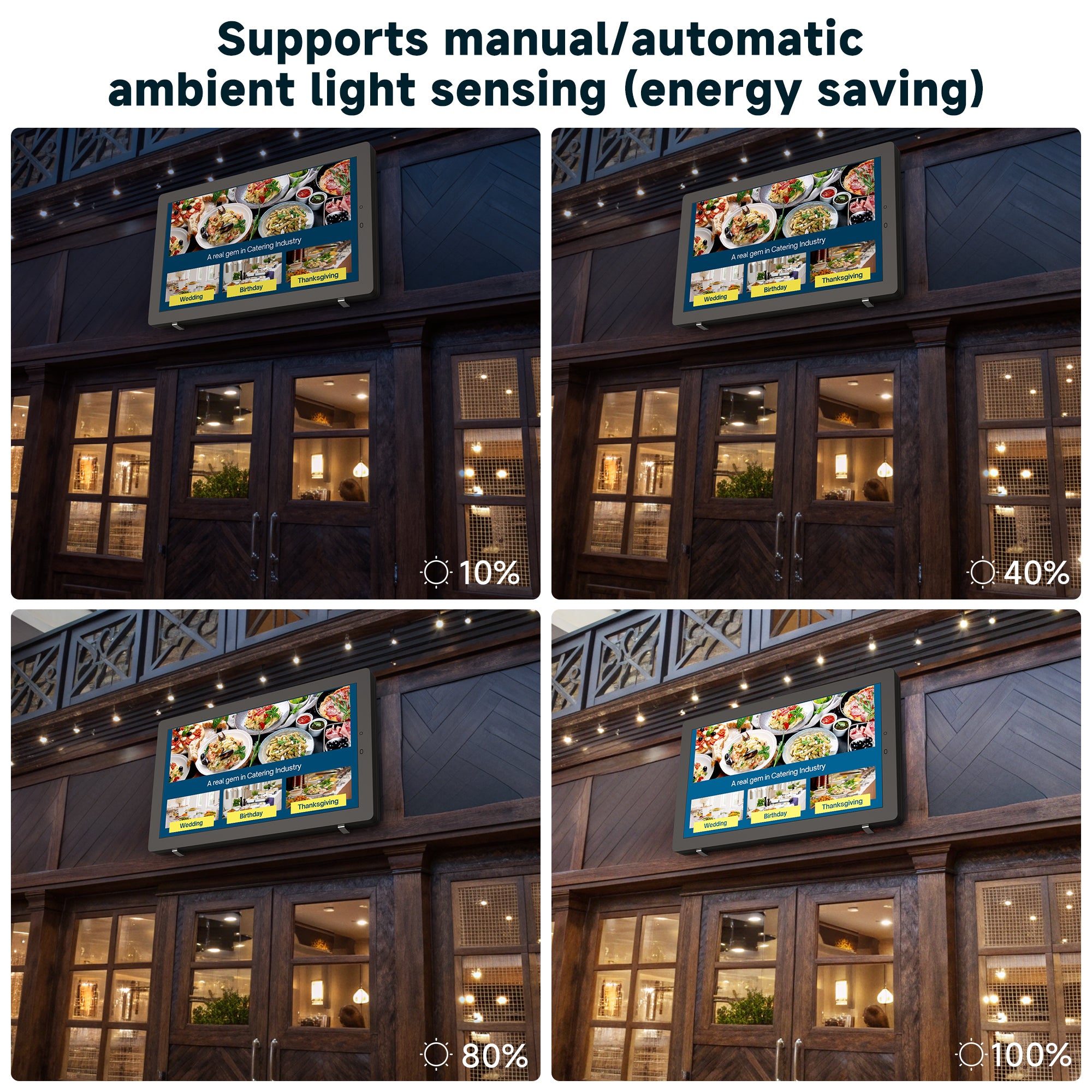 YIXZSWD Outdoor Wallmounted Digital Signage