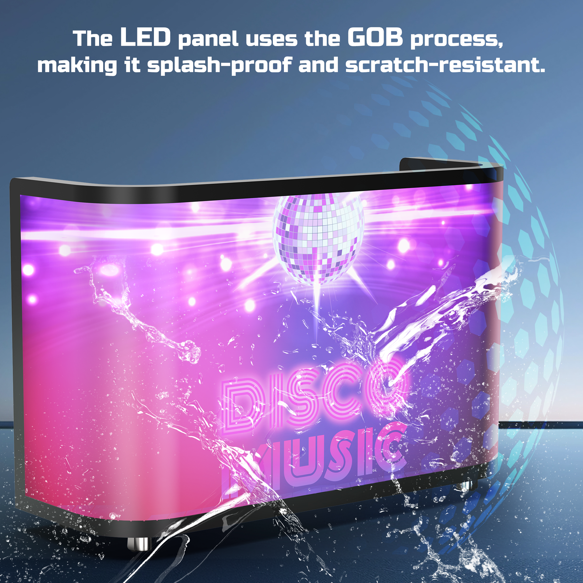 YIXZSWD DJ Booth With LED screen