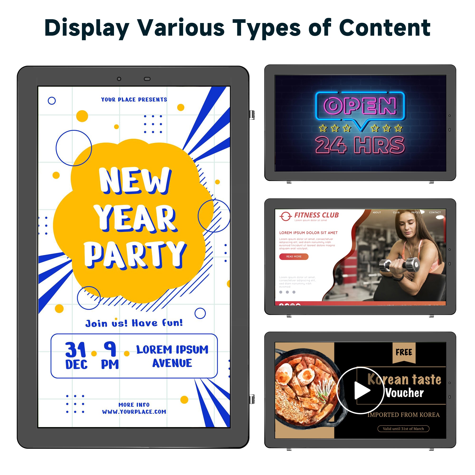 YIXZSWD Outdoor Wallmounted Digital Signage