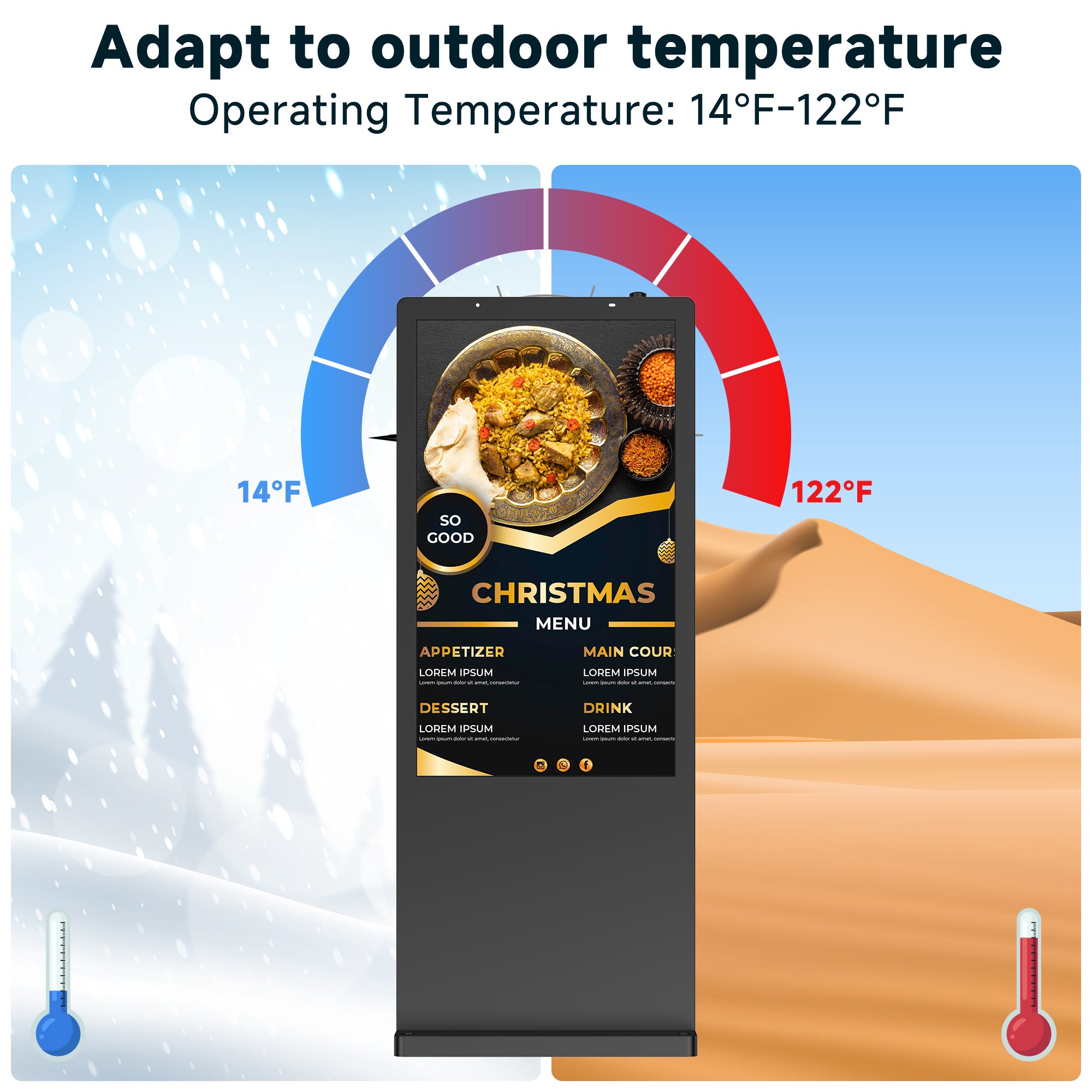 YIXZSWD Outdoor Digital Signage Display