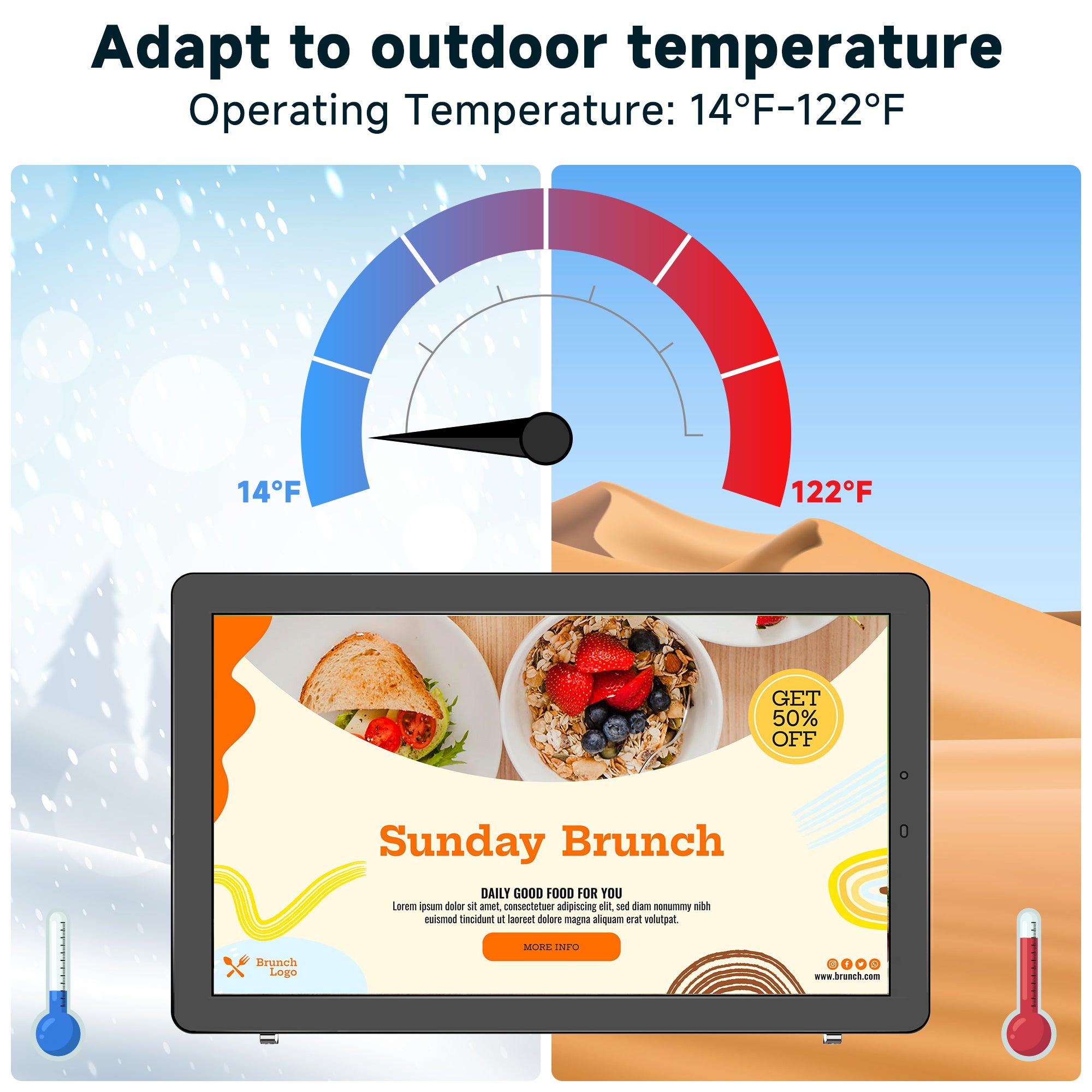 YIXZSWD Outdoor Wallmounted Digital Signage