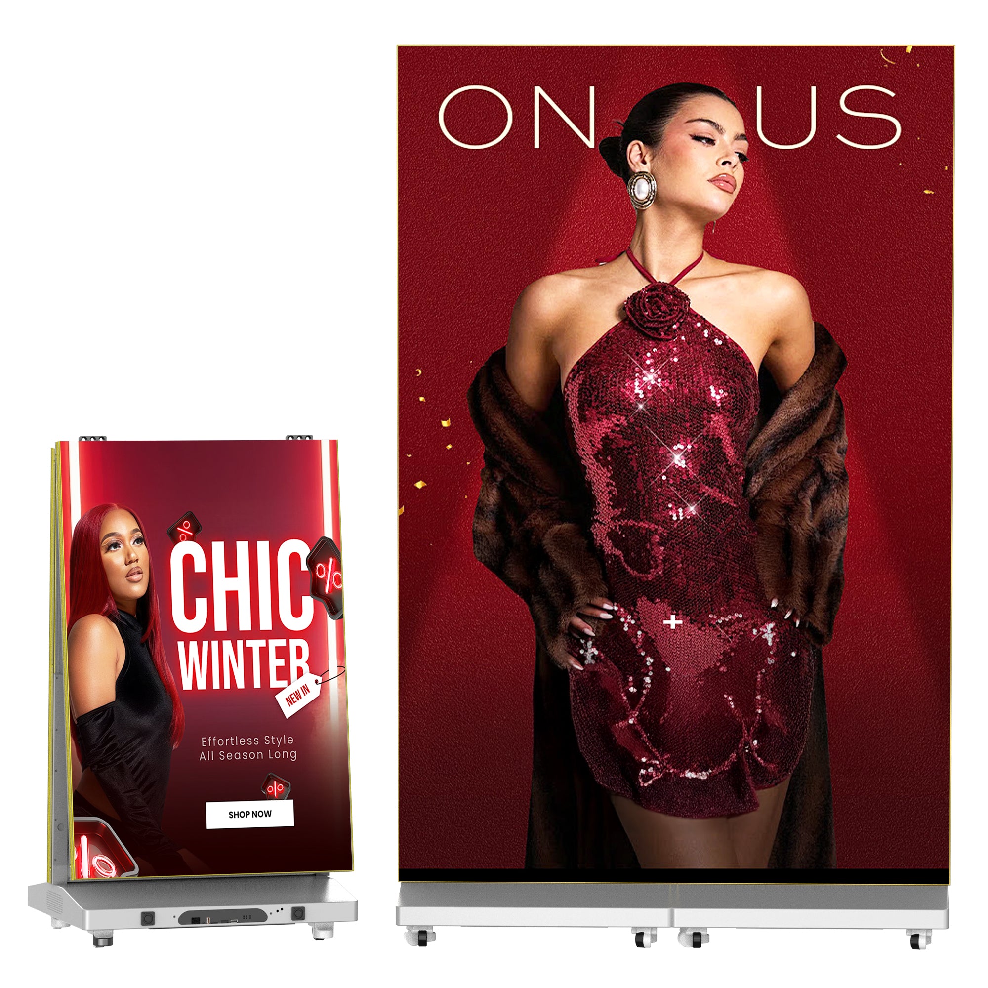 YIXZSWD Foldable LED Screen Display(2-in-1 Boundle)