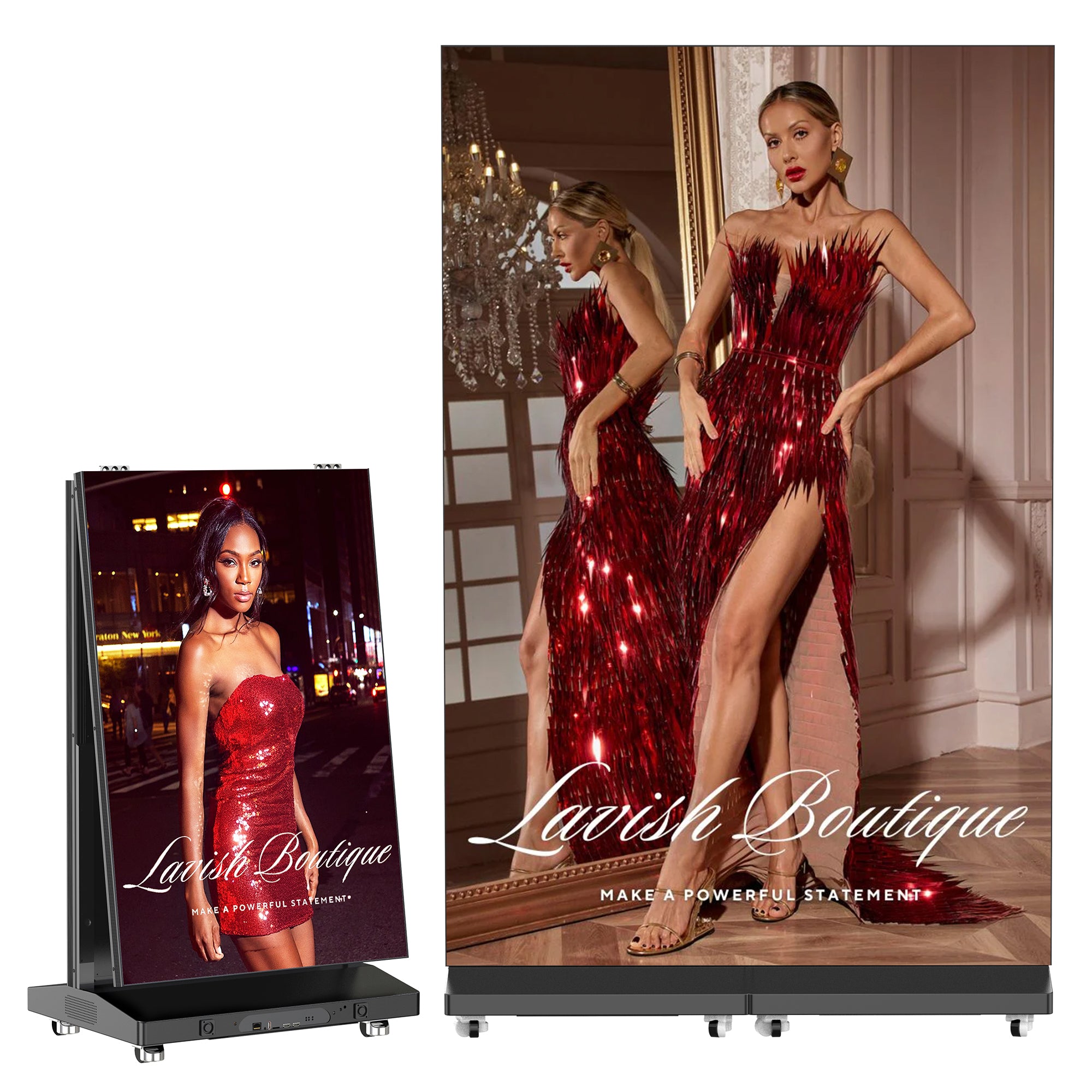 YIXZSWD Foldable LED Screen Display(2-in-1 Boundle)