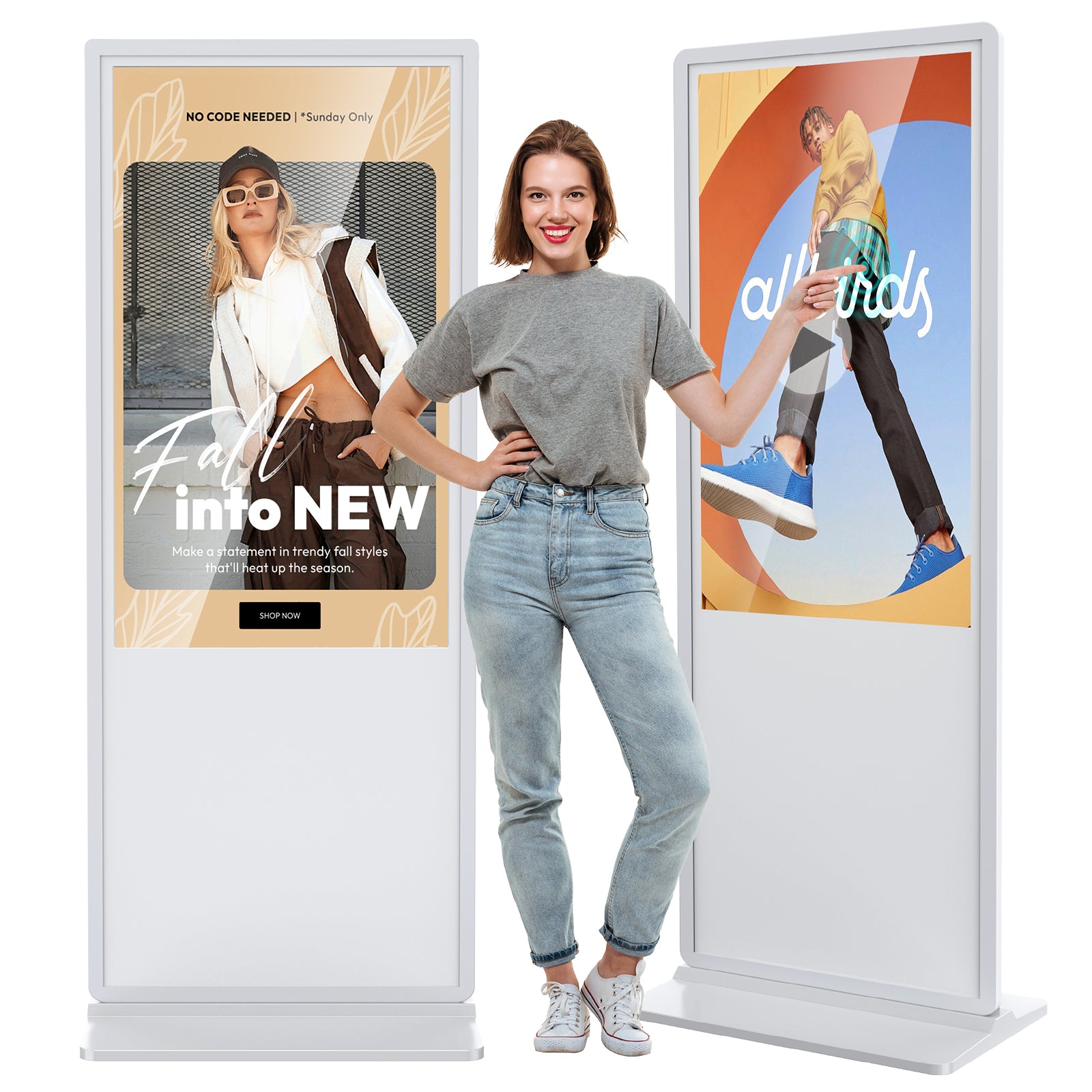 YIXZSWD White Indoor Digital Signage Display