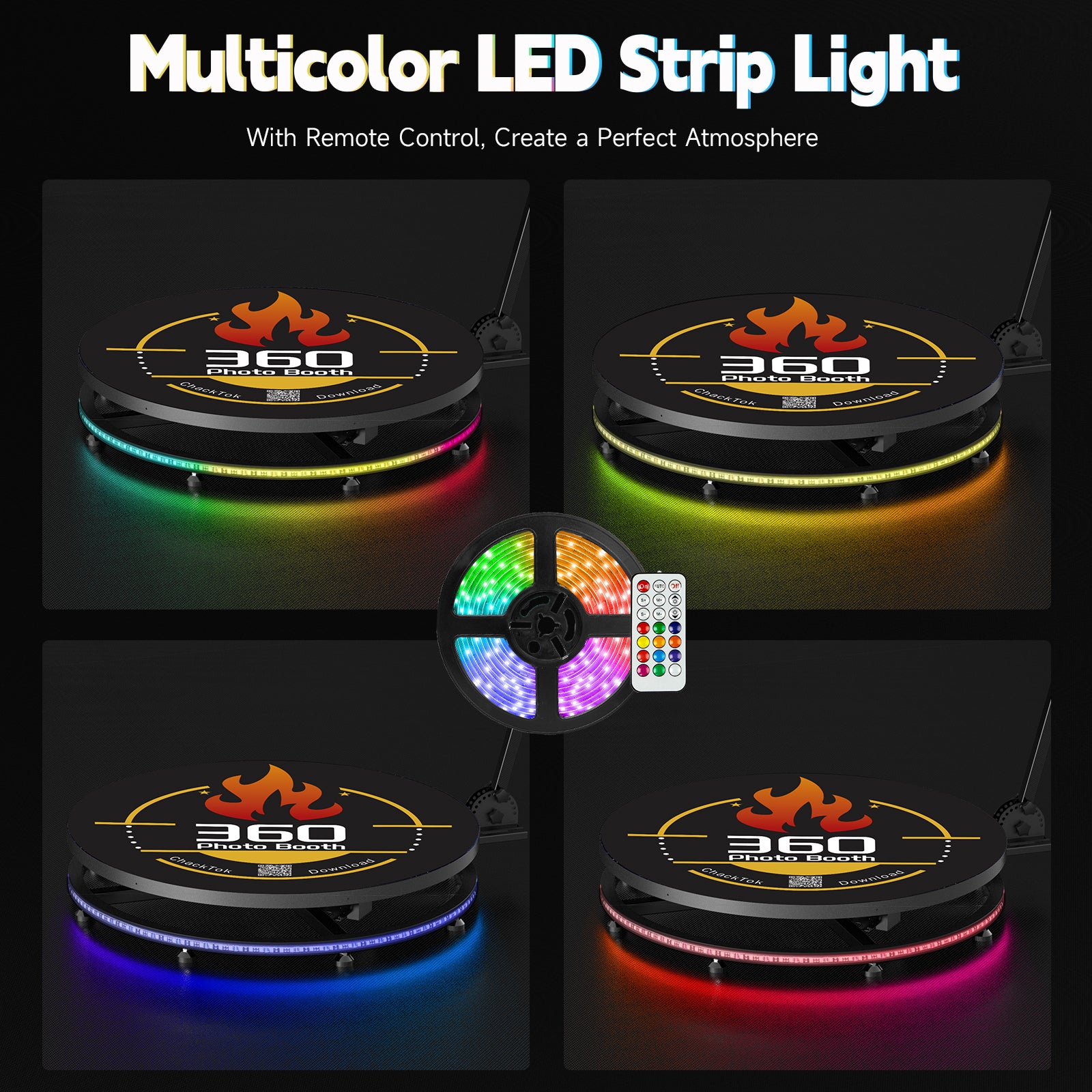 HARZHI 22.5 inch 360 Photo Booth (CD Model)