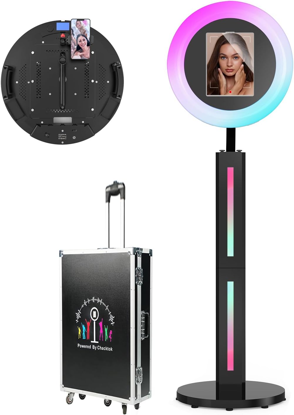 HARZHI 2-in-1 Photo Booth(Strip light)