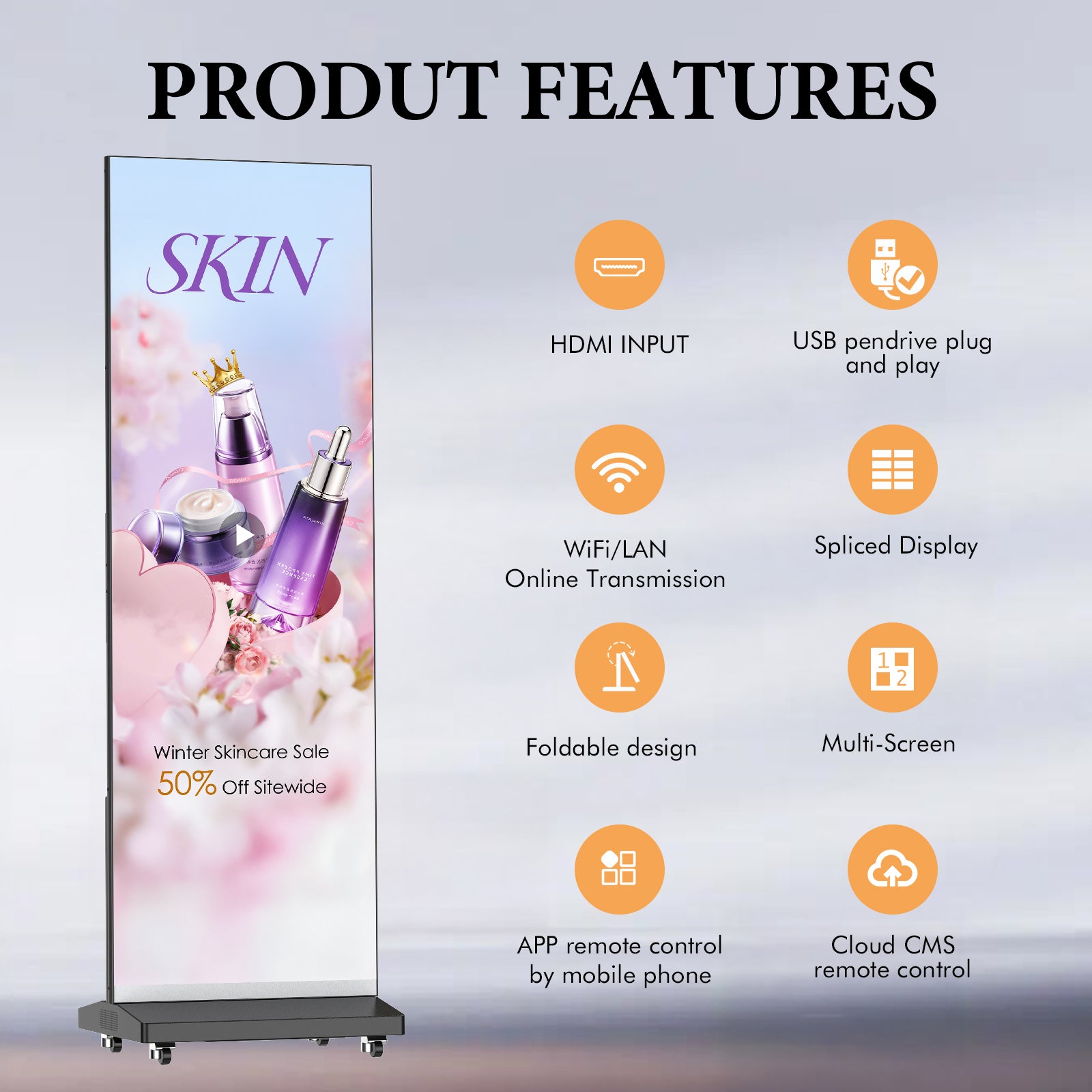 YIXZSWD Foldable LED Screen Display(Single Unit)