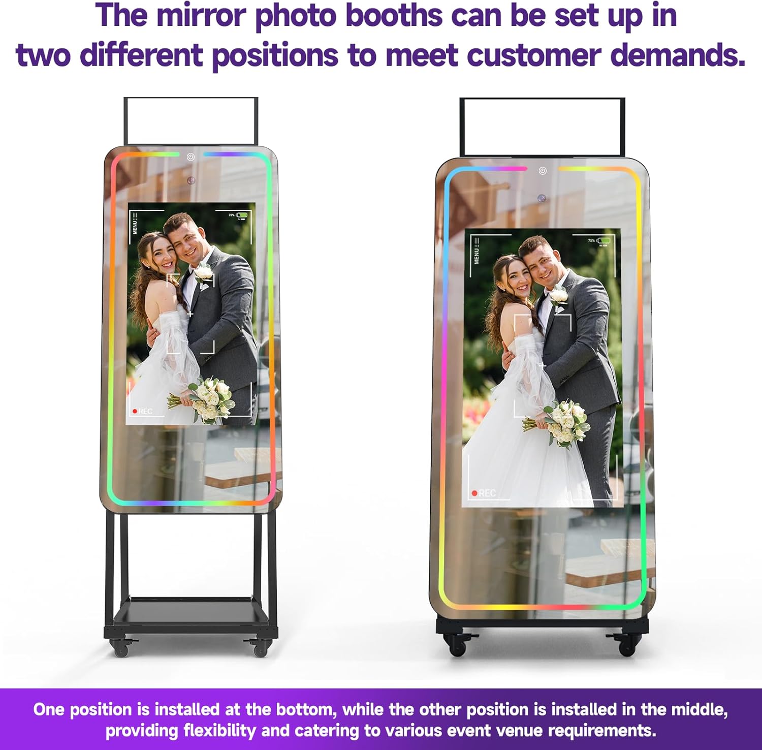 HARZHI 49" Magic Mirror Photo Booth