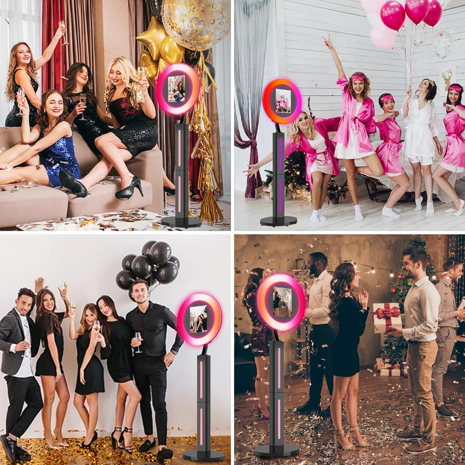 HARZHI 2-in-1 Photo Booth(Strip light)