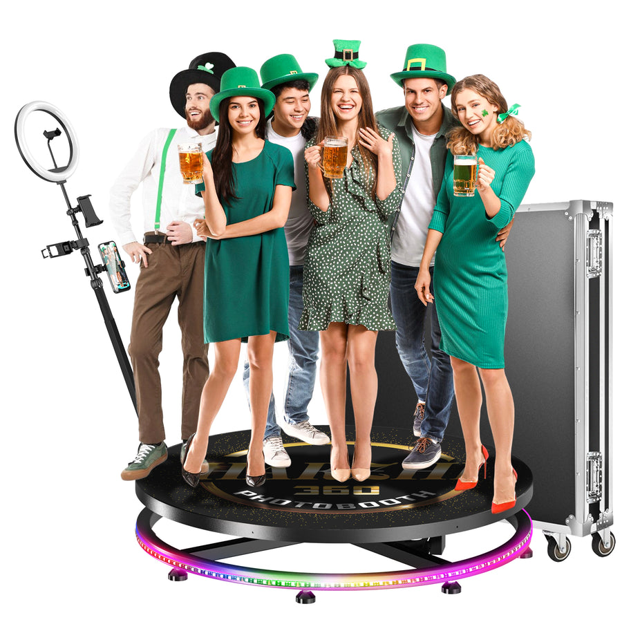 HARZHI 45.3 Inch 360 Photo Booth for 5-7 people and large events