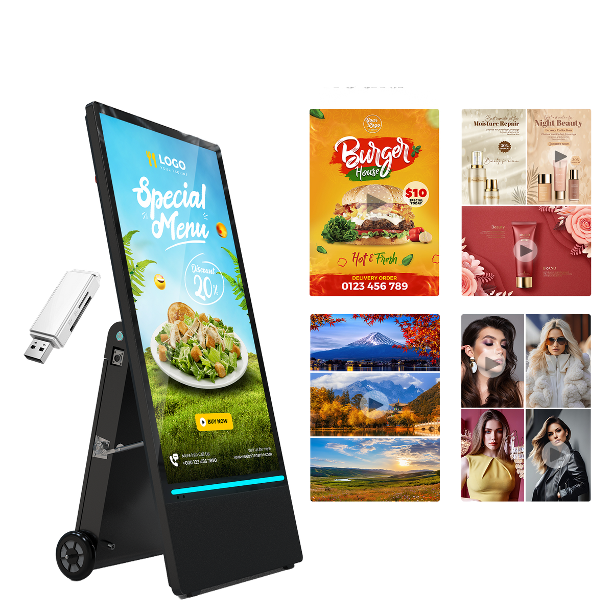 HARZHI commercial display