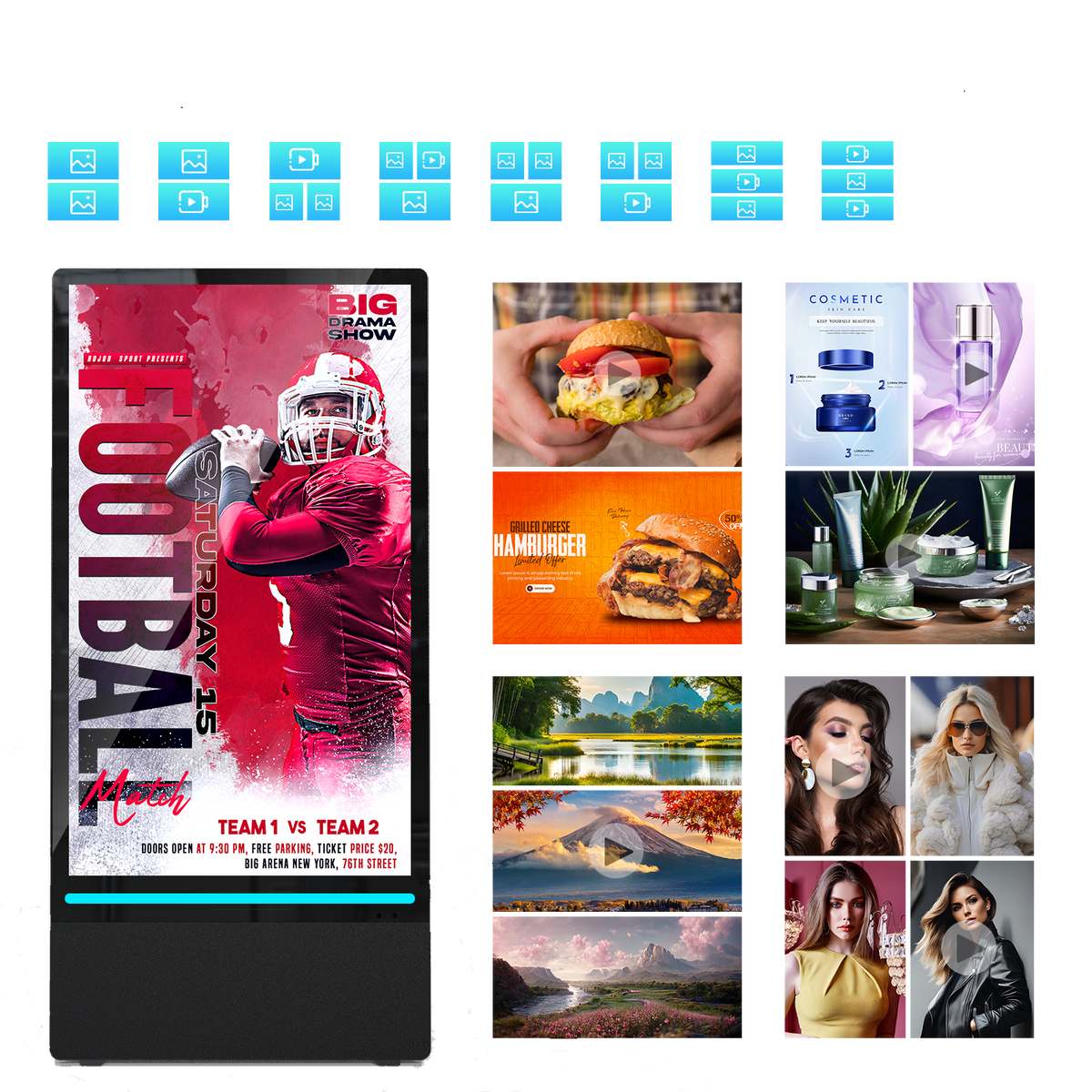 HARZHI commercial display