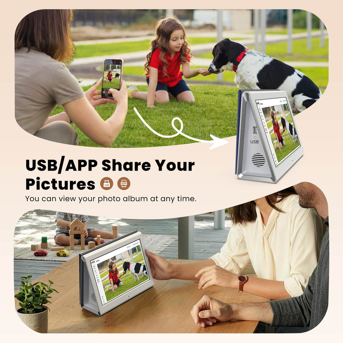HARZHI 10.1" Smart Digital Calendar