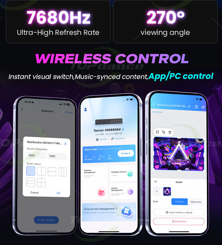 YIXZSWD DJ Booth With LED screen