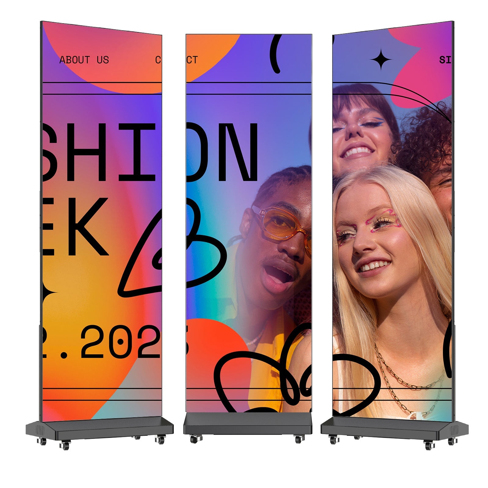 YIXZSWD foldable LED and DJ booth displays for events