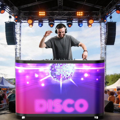 YIXZSWD DJ Booth With LED screen