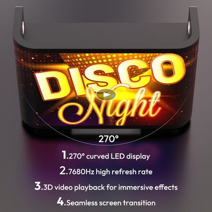 YIXZSWD DJ Booth With LED screen