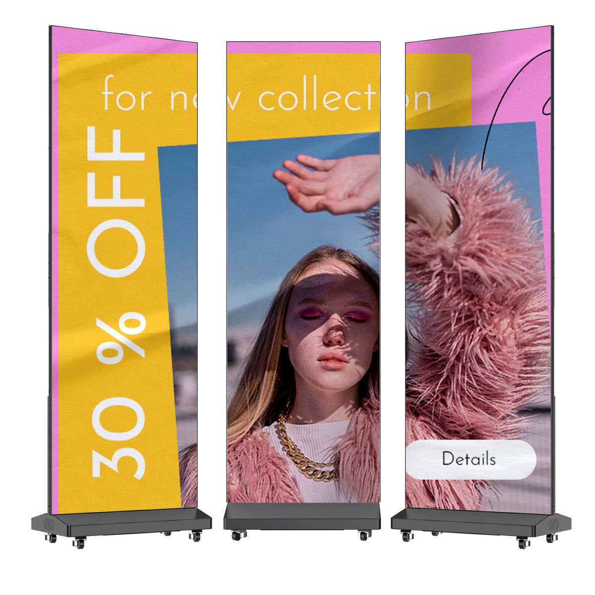 HARZHI 80" P1.86 Foldable LED Screen Display
