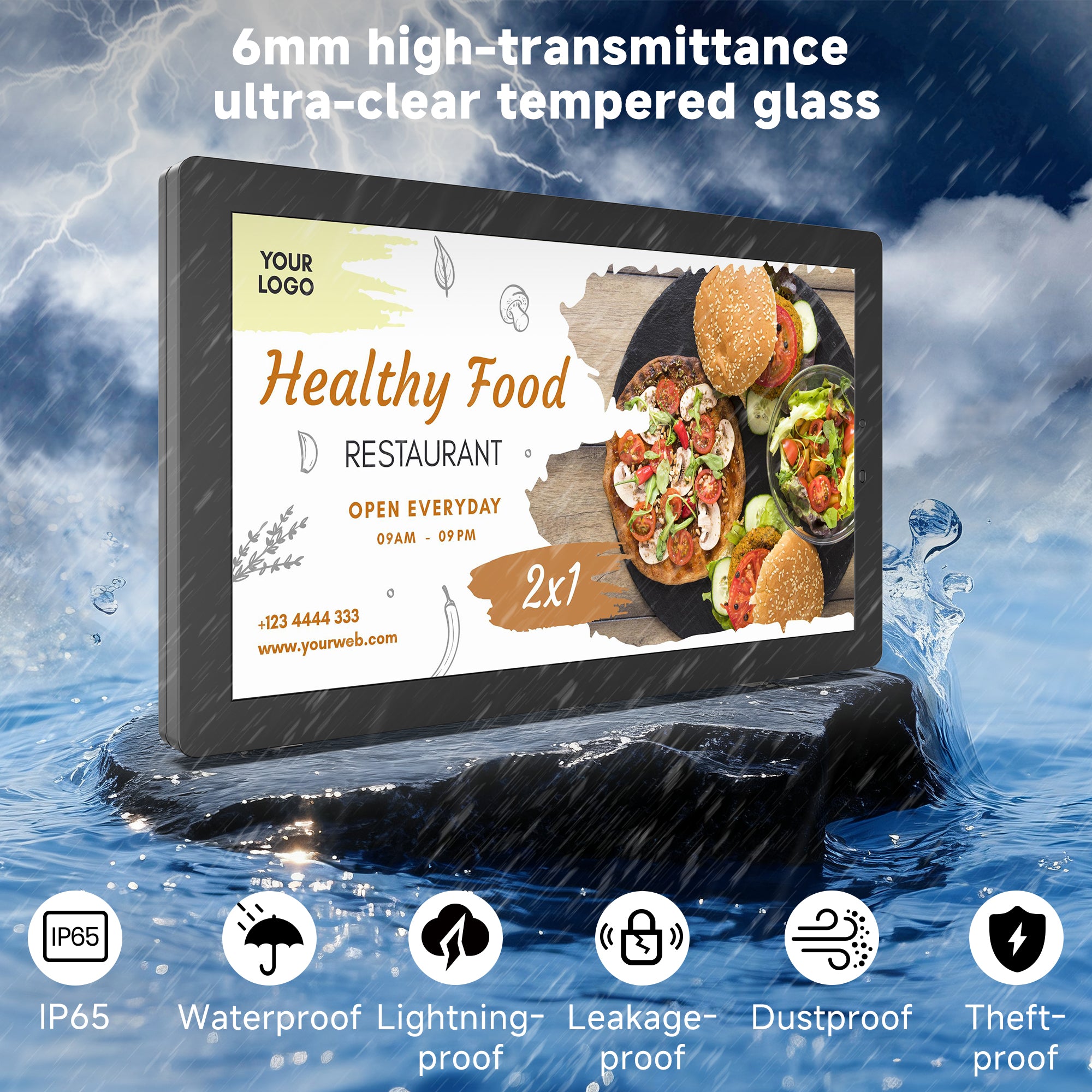 YIXZSWD Outdoor Wallmounted Digital Signage