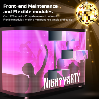YIXZSWD DJ Booth With LED screen