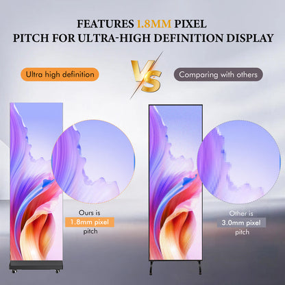 HARZHI Foldable LED Screen Display（2-in-1 Boundle）