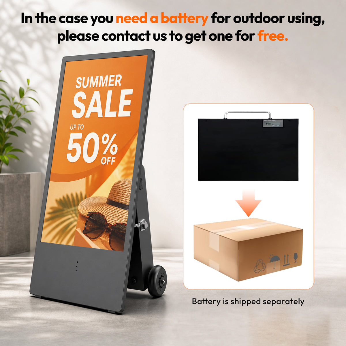 HARZHI A-Frame  Outdoor Digital Signage