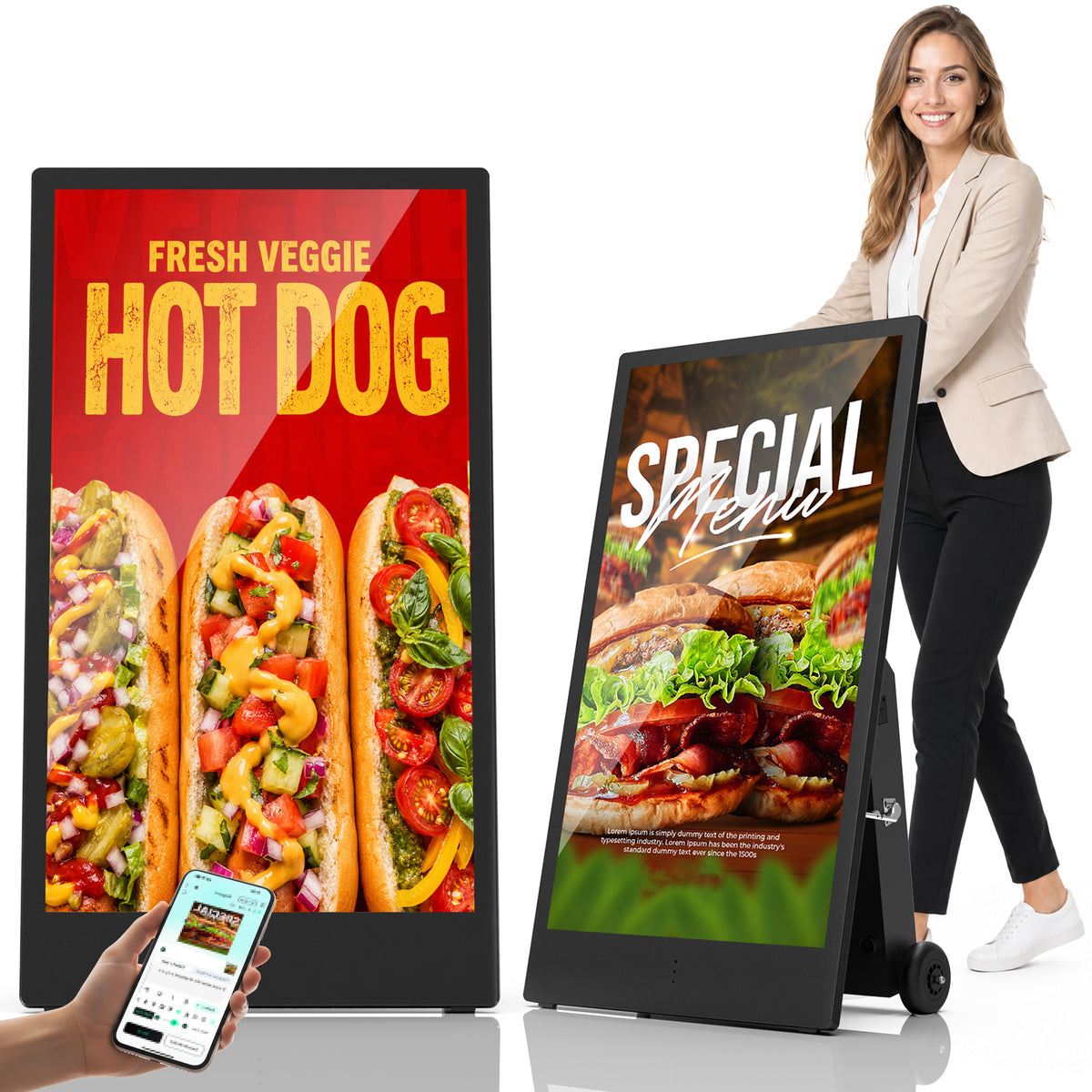 HARZHI A-Frame  Outdoor Digital Signage
