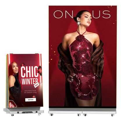 HARZHI Foldable LED Screen Display（2-in-1 Boundle）
