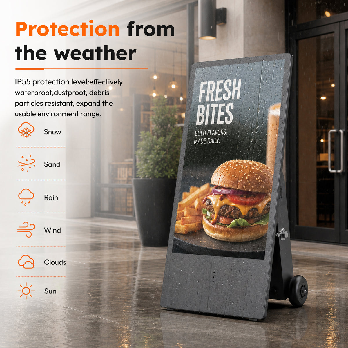 HARZHI A-Frame  Outdoor Digital Signage