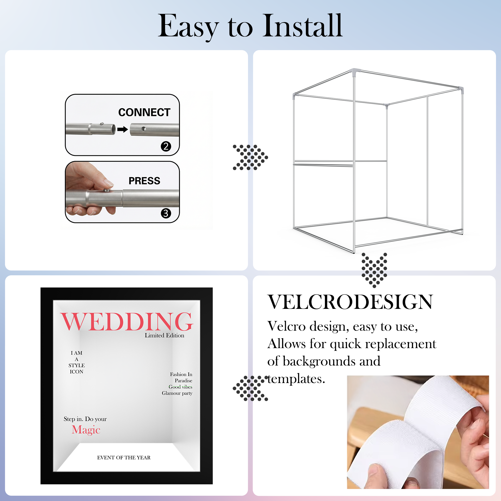 HARZHI Magazine Photo Booth Box