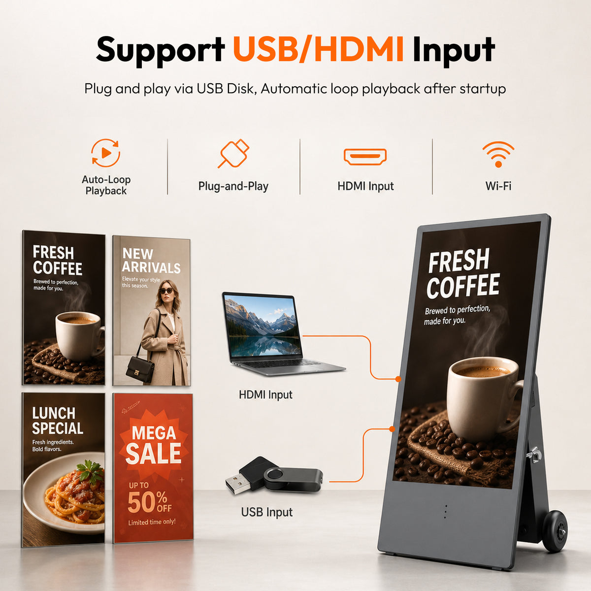 HARZHI A-Frame  Outdoor Digital Signage