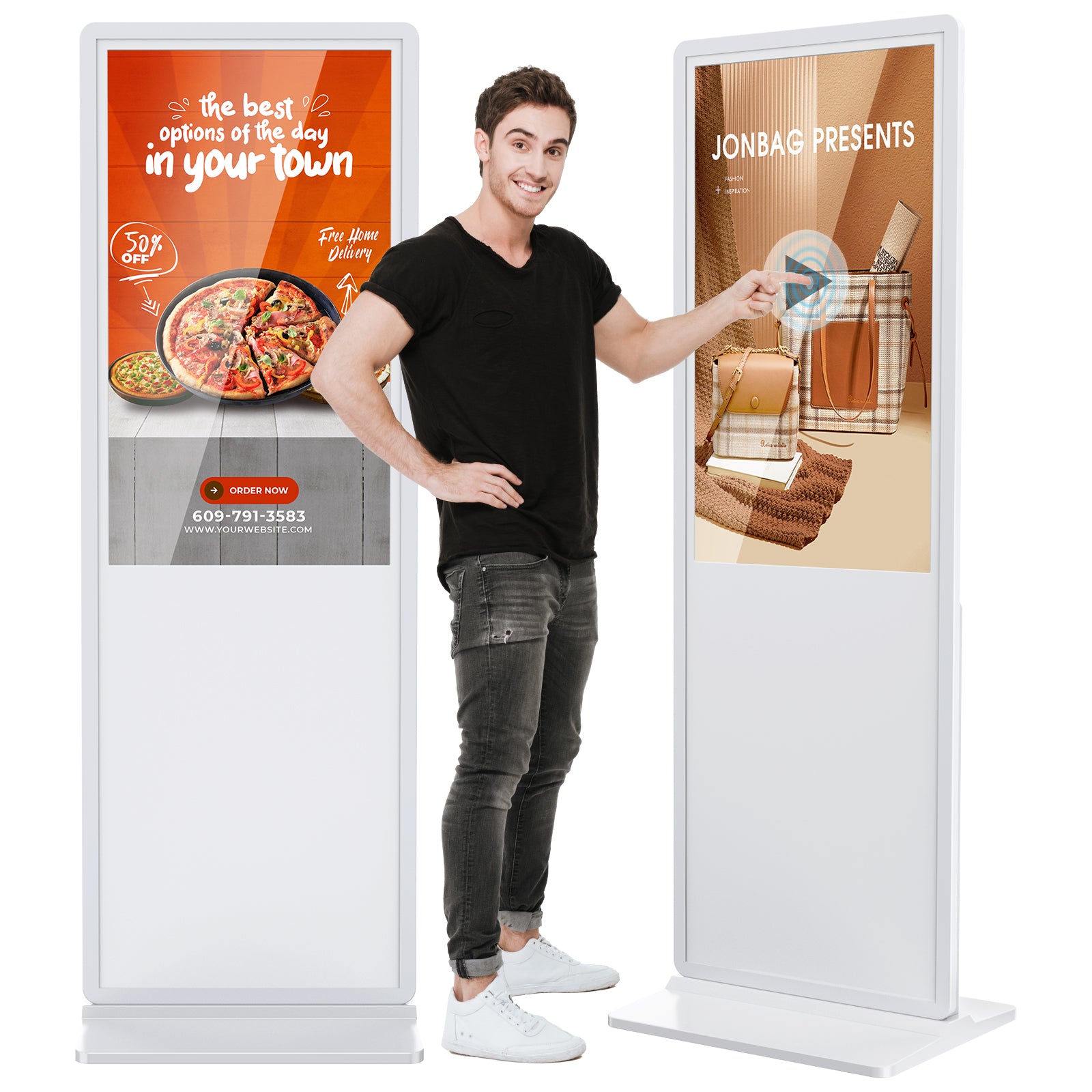 YIXZSWD White Indoor Digital Signage Display