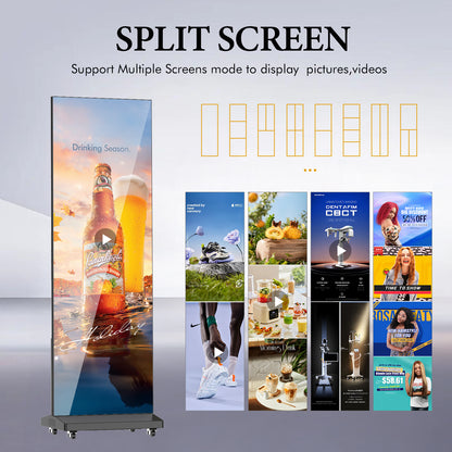 HARZHI Foldable LED Screen Display（2-in-1 Boundle）