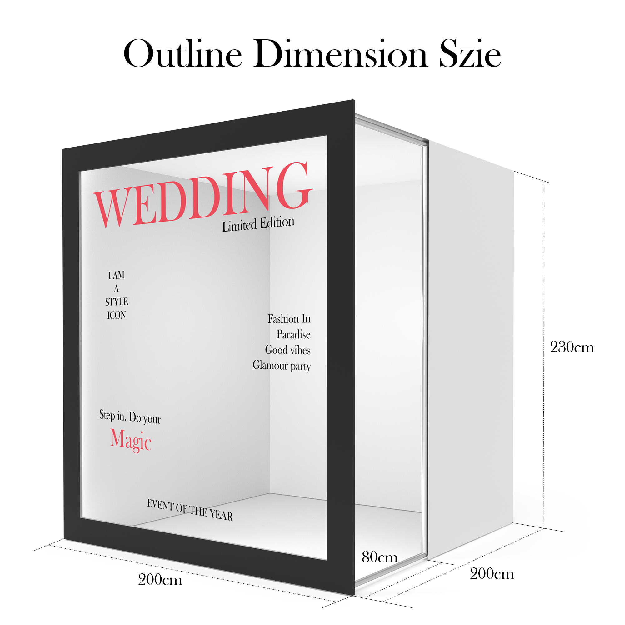 HARZHI Magazine Photo Booth Box