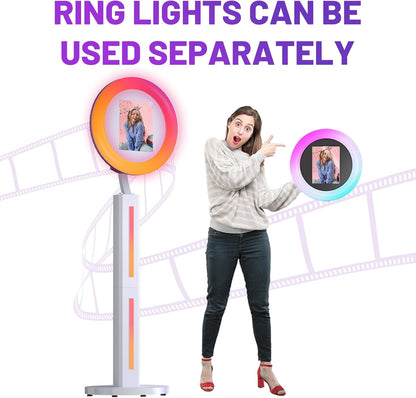 HARZHI 2-in-1 Photo Booth(Strip light)
