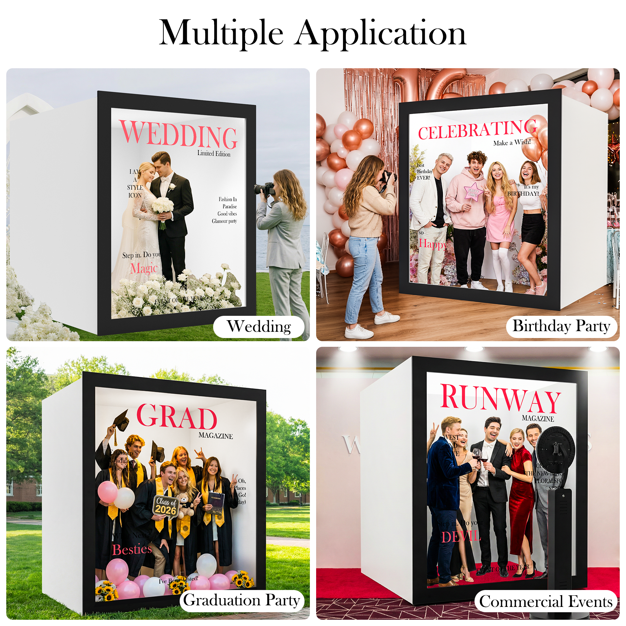 HARZHI Magazine Photo Booth Box