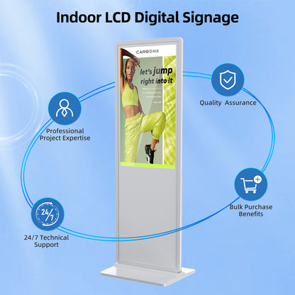 YIXZSWD White Indoor Digital Signage Display