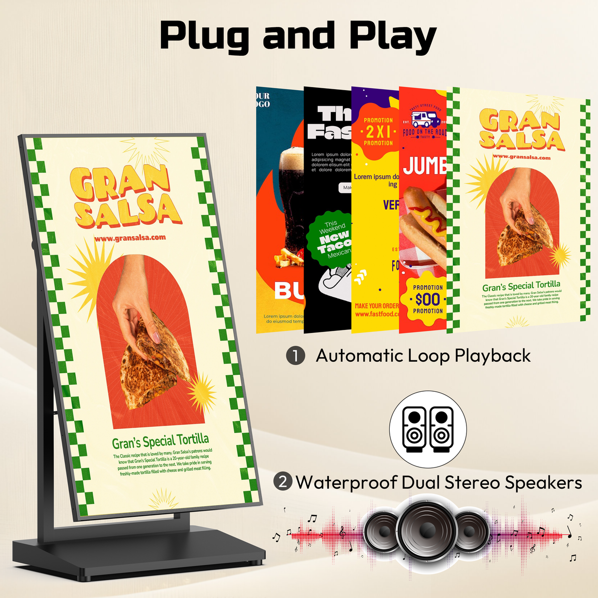 HARZHI A-Frame Indoor Digital Signage