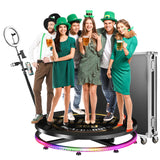 HARZHI 45.3 Inch 360 Photo Booth for 5-7 people and large events
