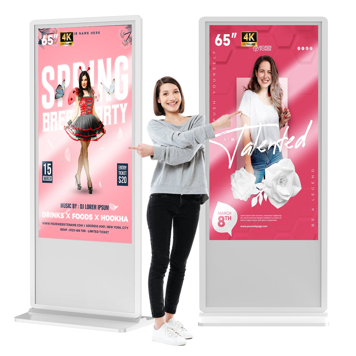 HARZHI Floor standing Digital Signage 32" - 65"