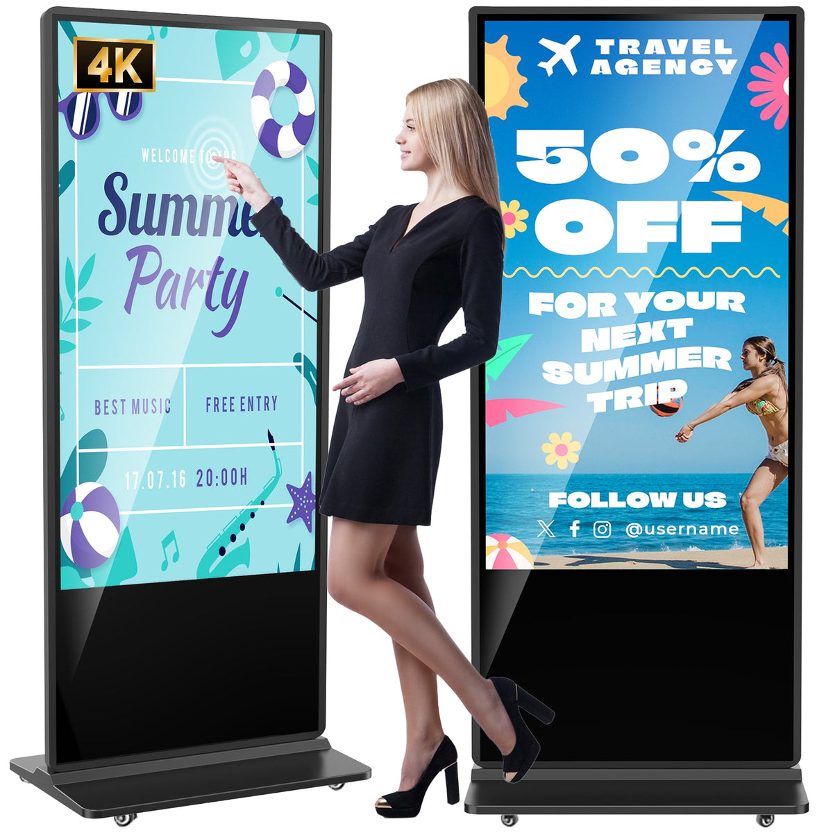 HARZHI Floor standing Digital Signage 32" - 65"