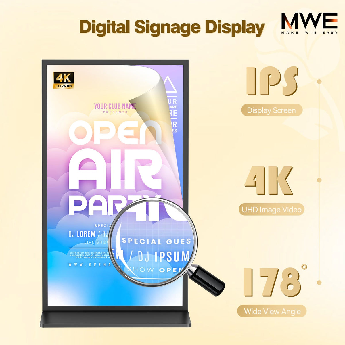 HARZHI Full Screen Digital Signage