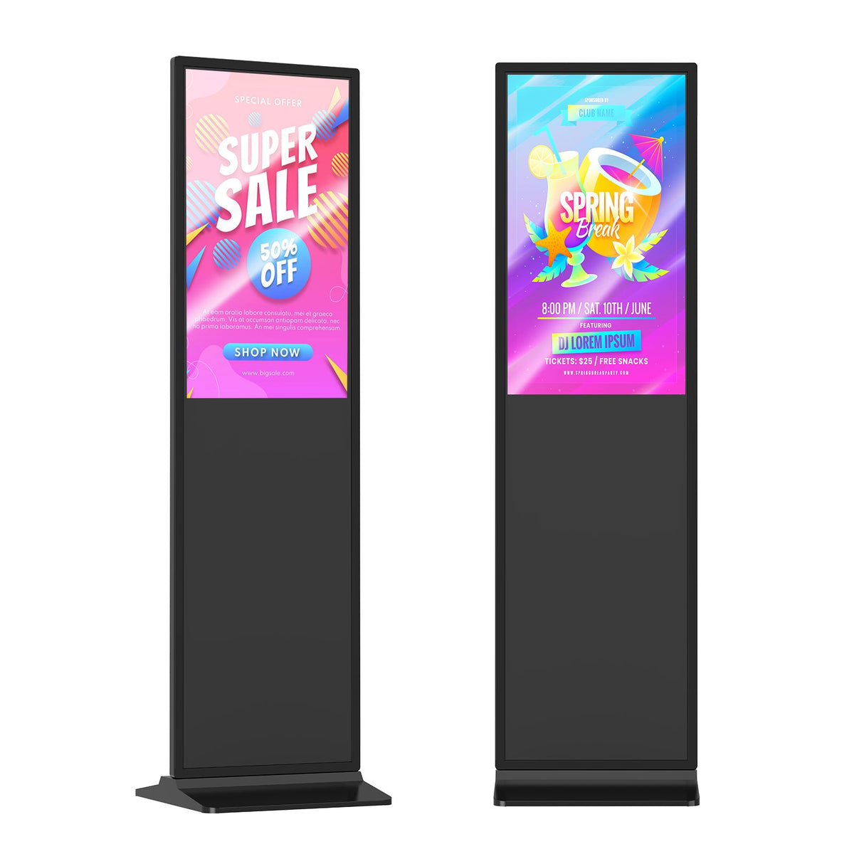 HARZHI Floor standing Digital Signage 32" - 65"