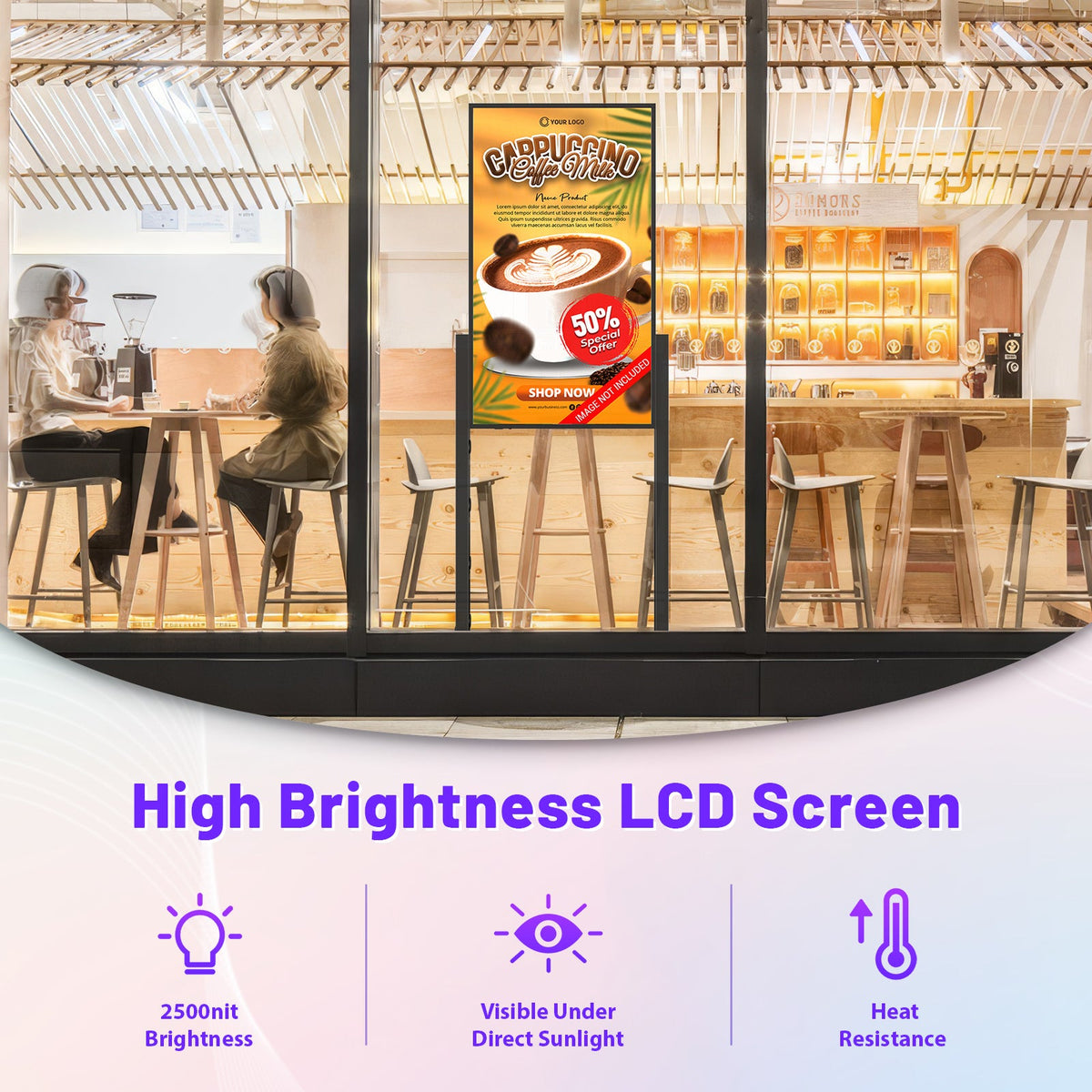 HARZHI Shop Window Advertising Display