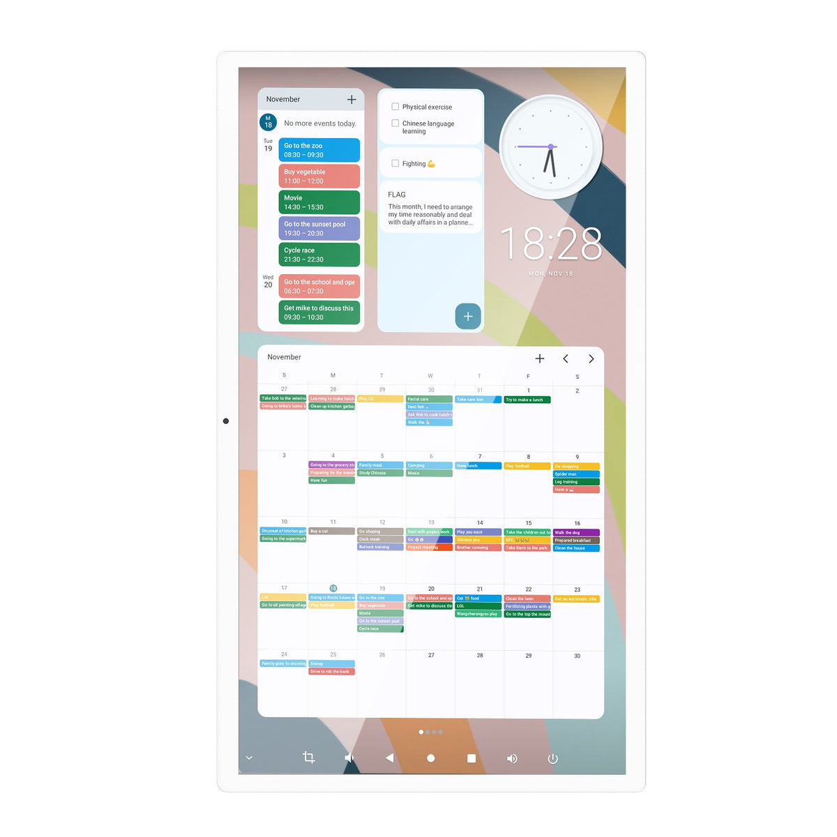 21.5" HARZHI Digital Calendar