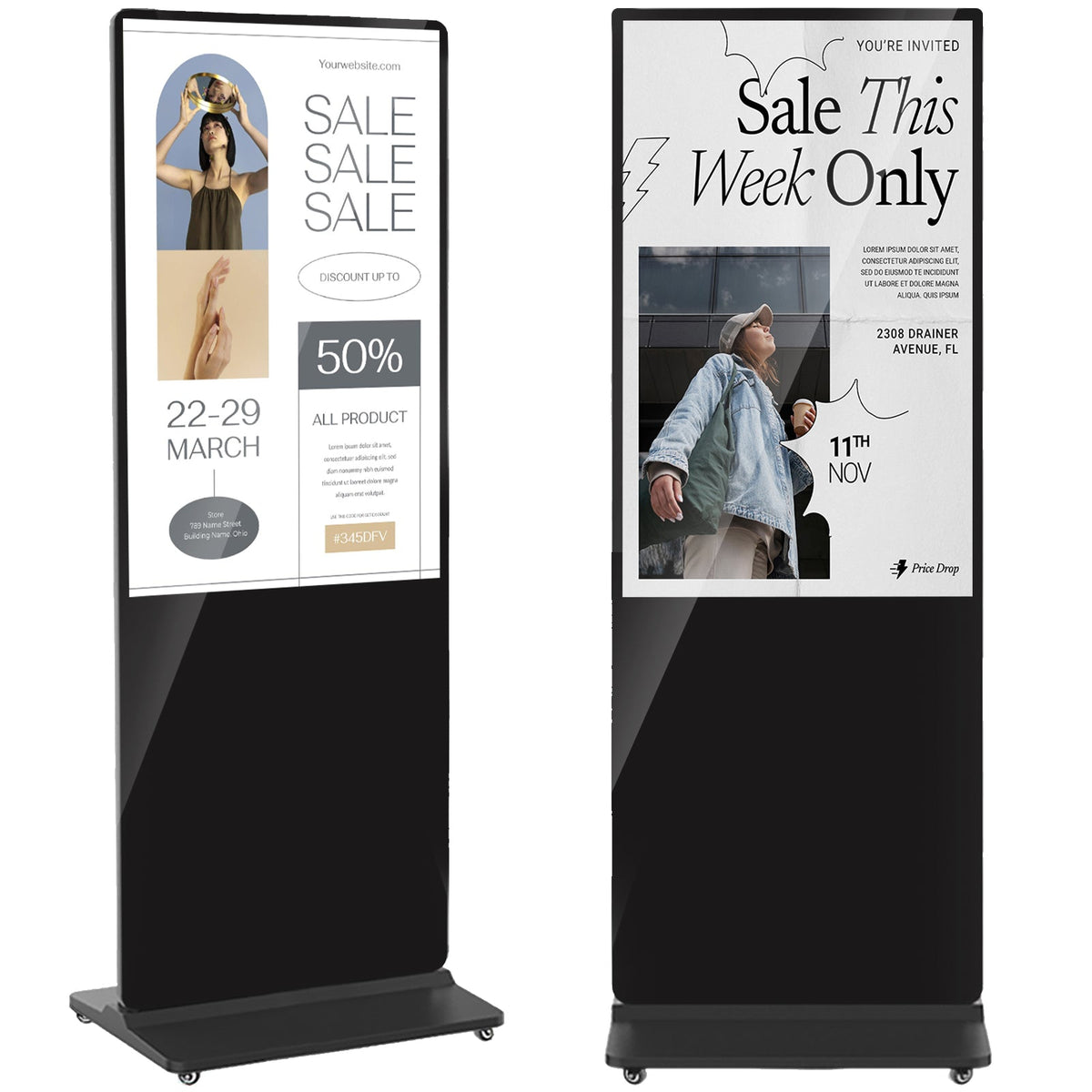 HARZHI Floor standing Digital Signage 32" - 65"