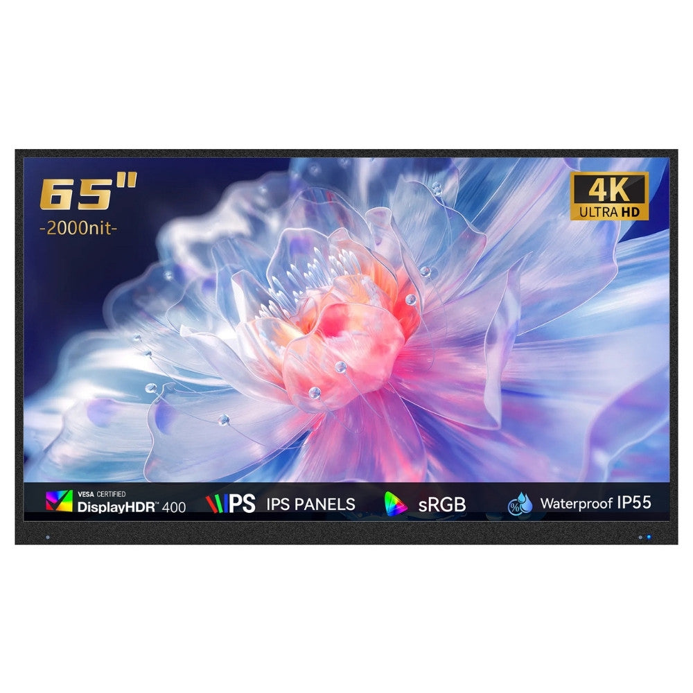 HARZHI 4K Ultra-Bright Outdoor Smart TV (55" / 65" / 75")