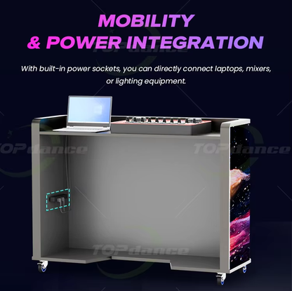 YIXZSWD DJ Booth With LED screen