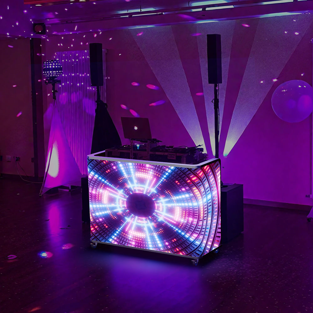 YIXZSWD DJ Booth With LED screen